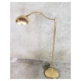 Vintage brass pharmacy task floor lamp
