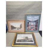 Bundle of hand colored etching and poster prints