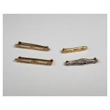 14k gold pins/brooches 2 filigree, 1 engraved,