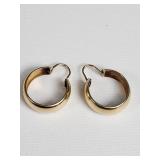 14k yellow gold hoop earrings