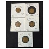 Lot of vintage 1930's pennies