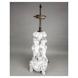 Meissen porcelain figural table lamp