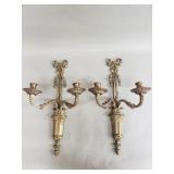 Pair of vintage French Neoclassical-style bronze