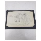Pencil drawing WDC 1935 Mickeys