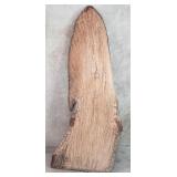 Cameroon wicker and leather shield