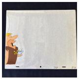 Vintage Barney Rubble animation cel