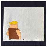 Vintage Barney Rubble animation cel
