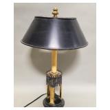 Vintage Gothic style brass table lamp