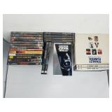 Group of DVD and VHS movies