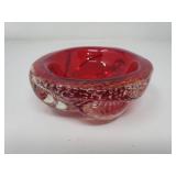 Vintage Murano bullicante glass bowl