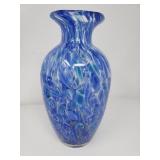 Murano style hand-blown art glass vase