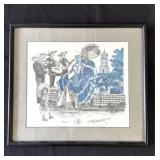 Framed Keith Sandvig signed print
