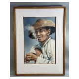 Signed Kam Cheung Ling (1911-1991) watercolor