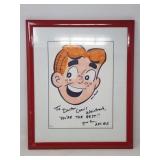 Framed Don Parent's 'Archie' personalized to
