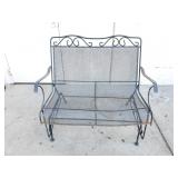 Vintage rocking garden bench