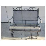 Vintage rocking garden bench