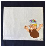 Vintage Barney Rubble animation cel