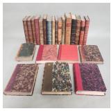 Antique leather bound books