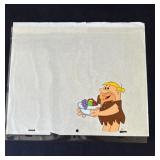 Vintage Barney Rubble animation cel