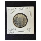 1999 S silver proof quarter