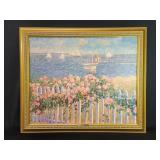 Sam Barber 'Hyannis Port Roses' oil on canvas