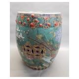 Asian ceramic garden stool