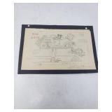 Marc Davis pencil drawing WDC 1935 Mickeys