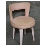 Vintage upholstered vanity chair