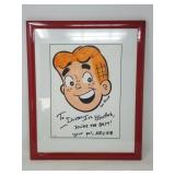 Framed Don Parent's Archie personalized to