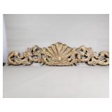 Vintage aluminum gilt plaque