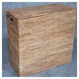 Bamboo and rattan hamper
