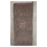 African carved wood door