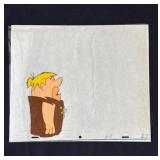 Vintage Barney Rubble animation cel