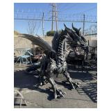 Large articulated plastic dragon