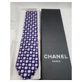 Chanel 100 % silk tie made in Italy