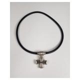 ESPO SIG sterling silver cross pendant and r