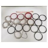 Group of plastic, metal, and cinnabar style