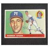 1955 Topps Warren Spahn card