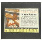 1961 Post Cereal Hank Aaron card