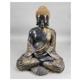 Composite seated Buddha figurine