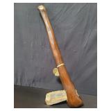 Danish Neolithic style axe with wood