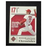 2018 Panini Chronicles Shohei Ohtani rookie