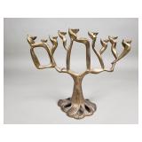 Signed Kloss brass menorah