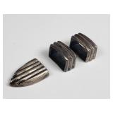 Sterling silver belt loops and tip