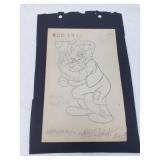 Pencil drawing WDC 1940 Pinocchio