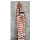 Papua New Guinea carved wood asmat shield