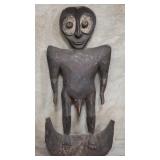 Papua New Guinea carved wood suspension hook