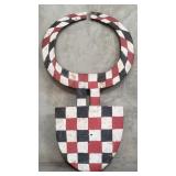 Burkina faso bobo carved wood wall mask