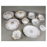 Group of Limoges porcelain plates, tureen, bowl,