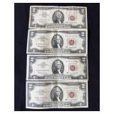 Lot of 1963 U.S. $2 dollar notes